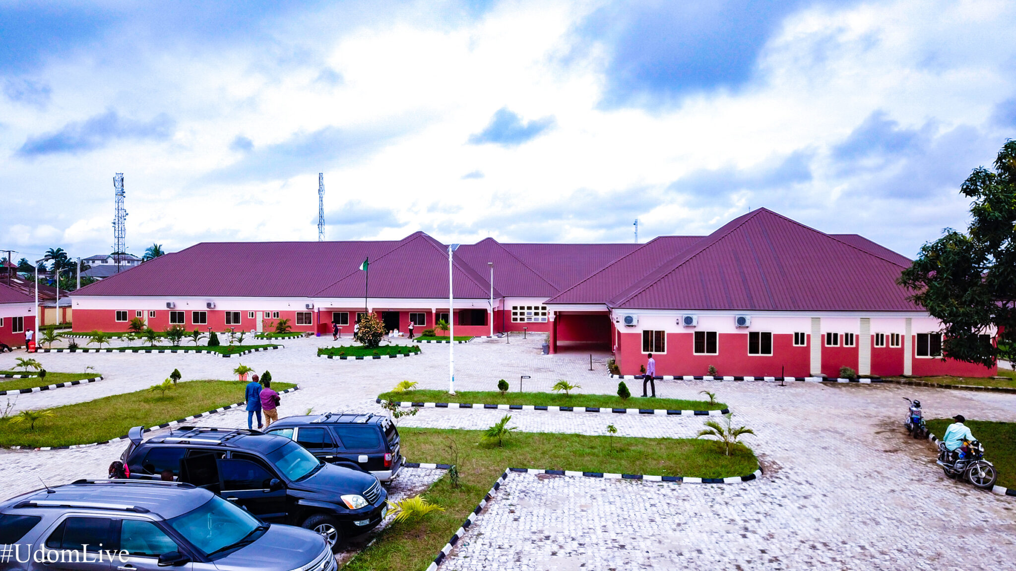 Aerial view of Immanuel General Hospital campus, Eket