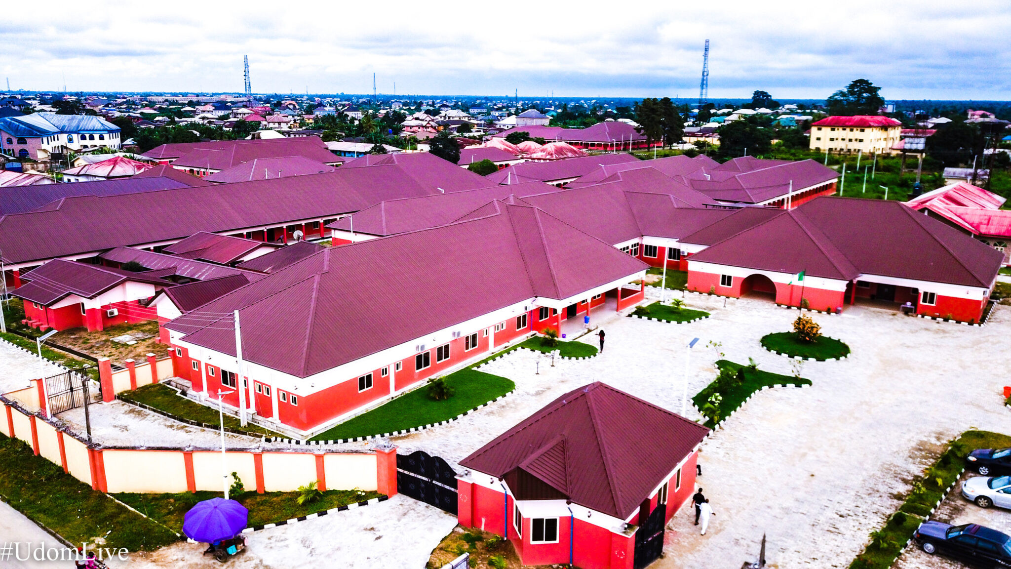 Immanuel General Hospital Eket campus from the air