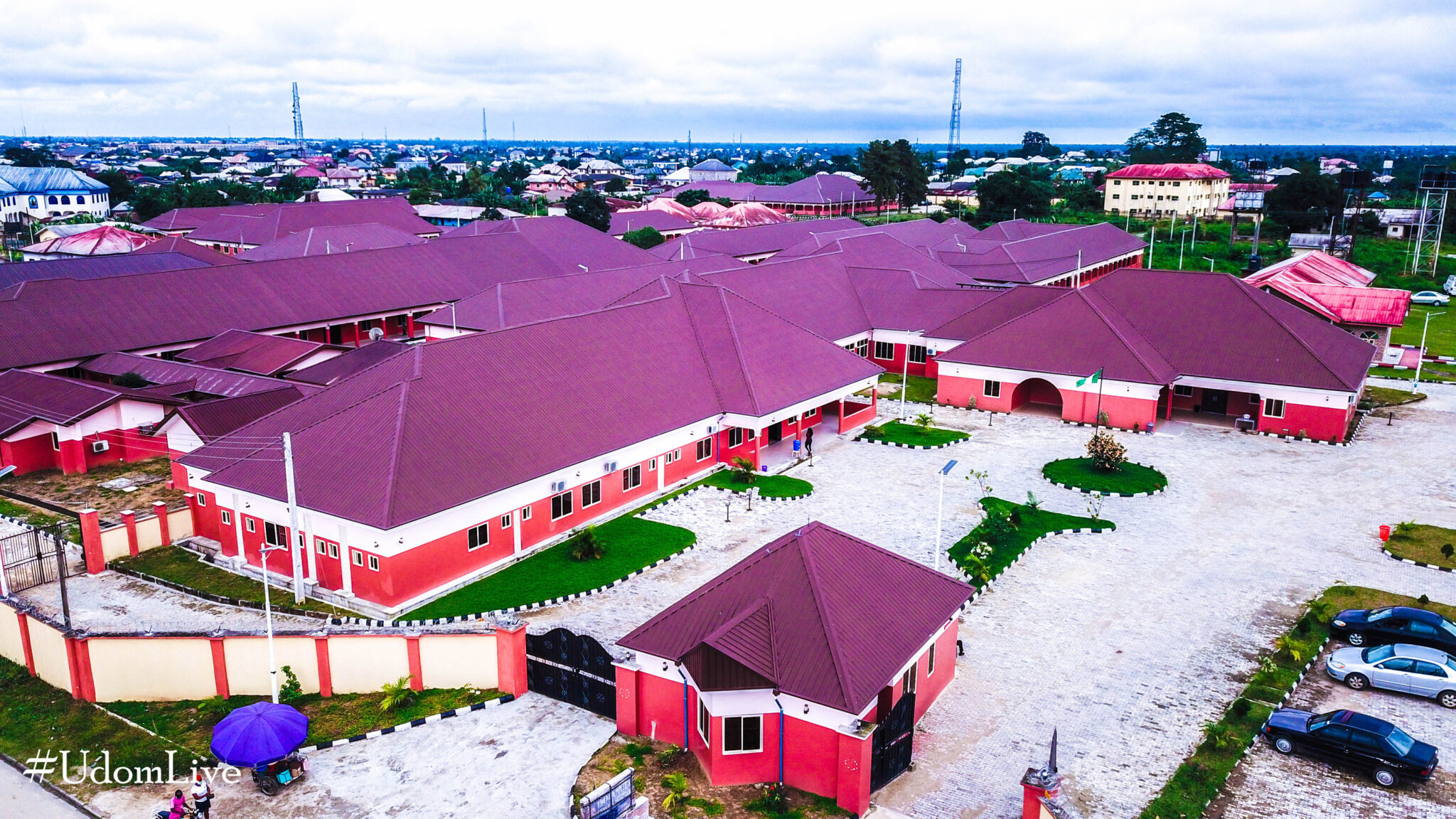 Aerial view of Immanuel General Hospital, Eket, Akwa Ibom State